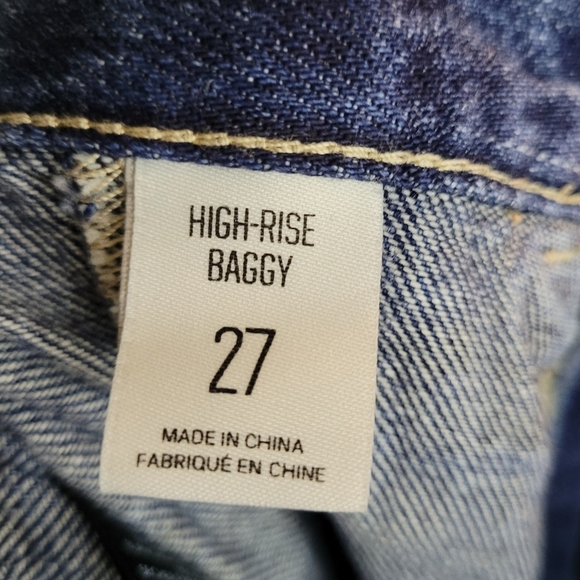 BDG High Rise Baggy Cargo Jeans High Rise Urban Outfitters Size 27 - Picture 7 of 9
